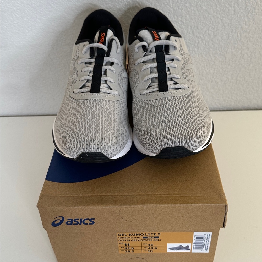 Asics Men’s Gel-Kumo Lyte 2 Oyster Grey Oyster Grey Size 11 New in Box! - Picture 5 of 10